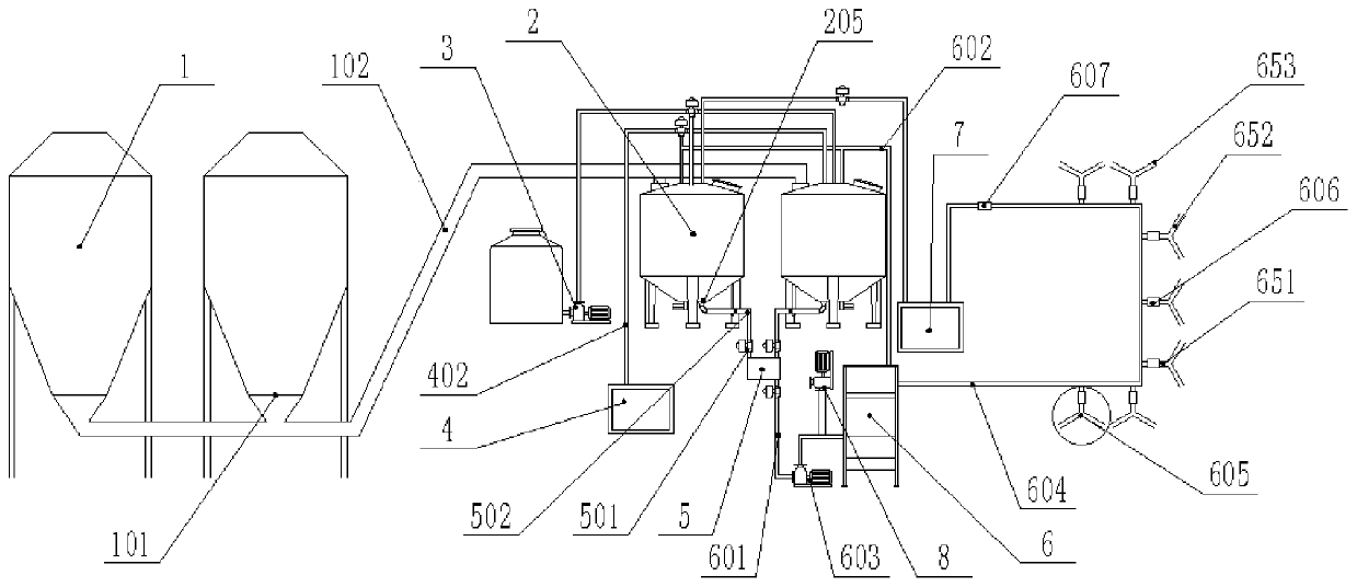 Liquid feeding system