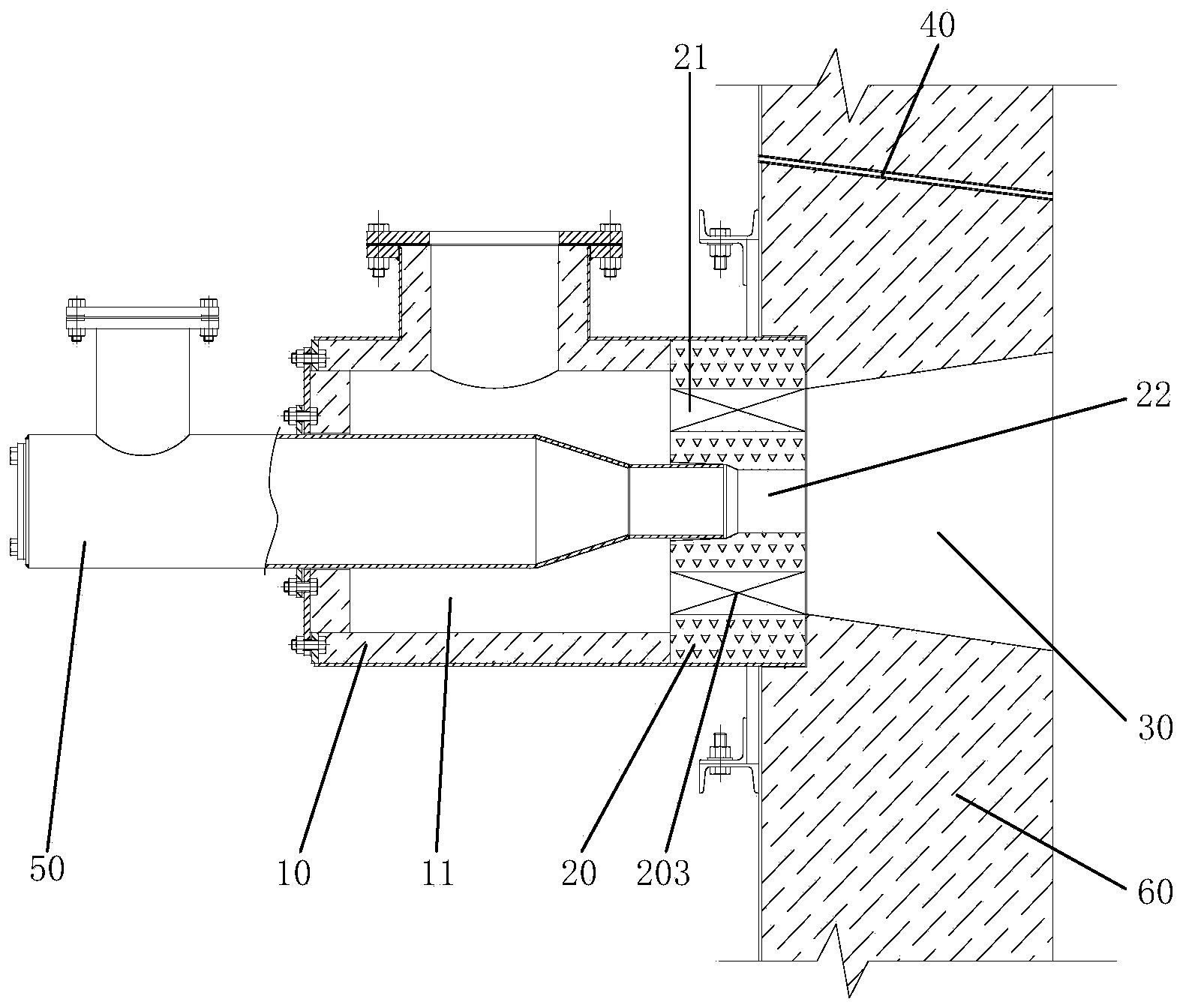 Oxygen-enriched and flameless gas burner and control method thereof