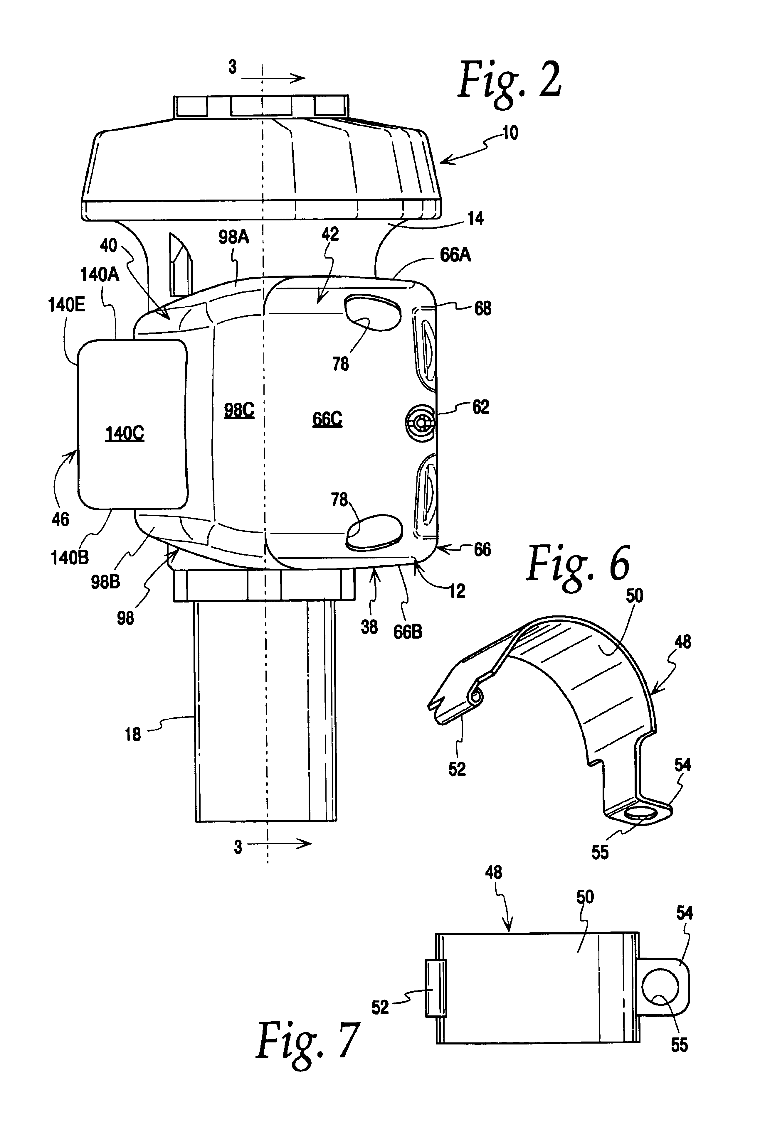 Automatically operated handle-type flush valve