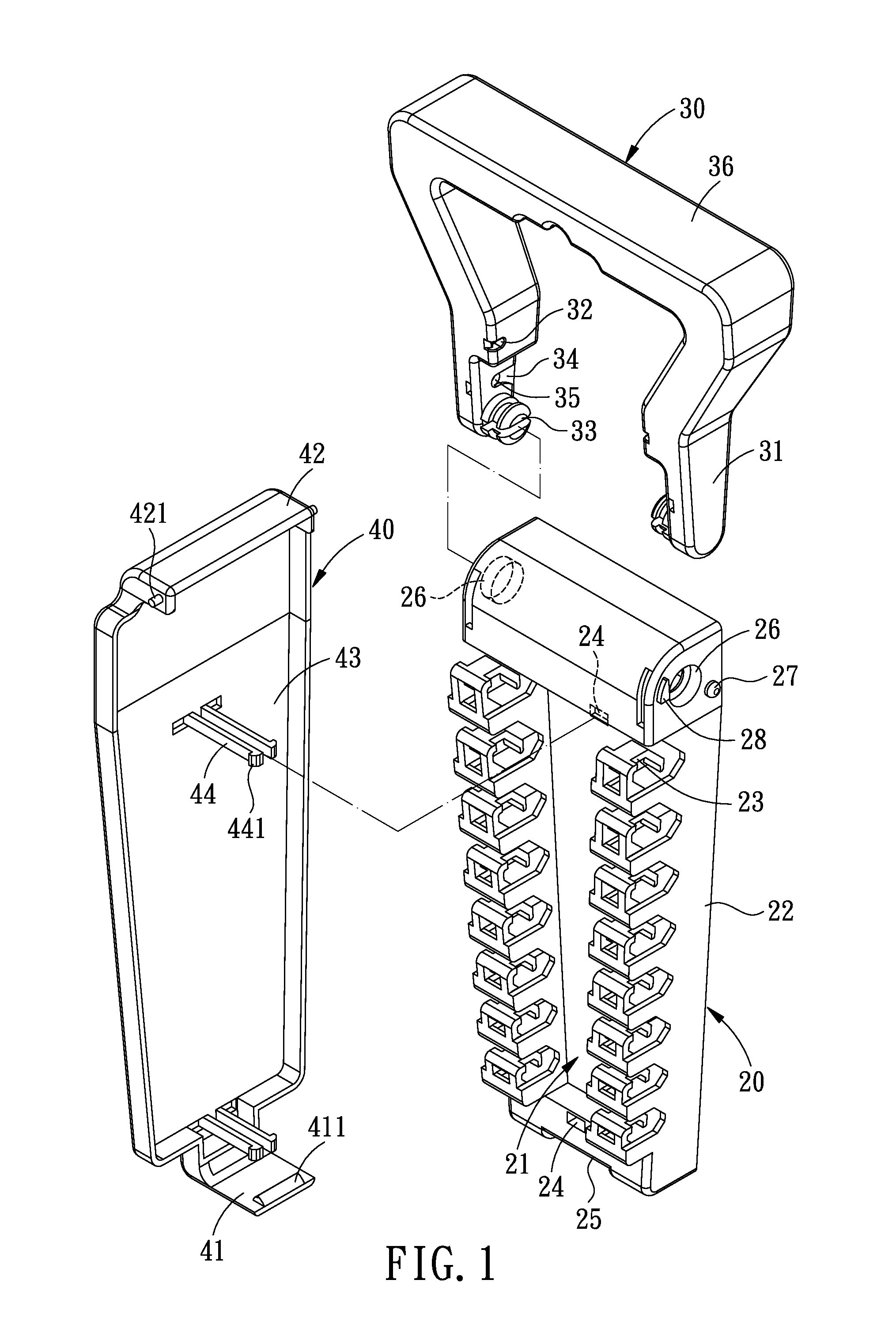 Locking structure for a tool box