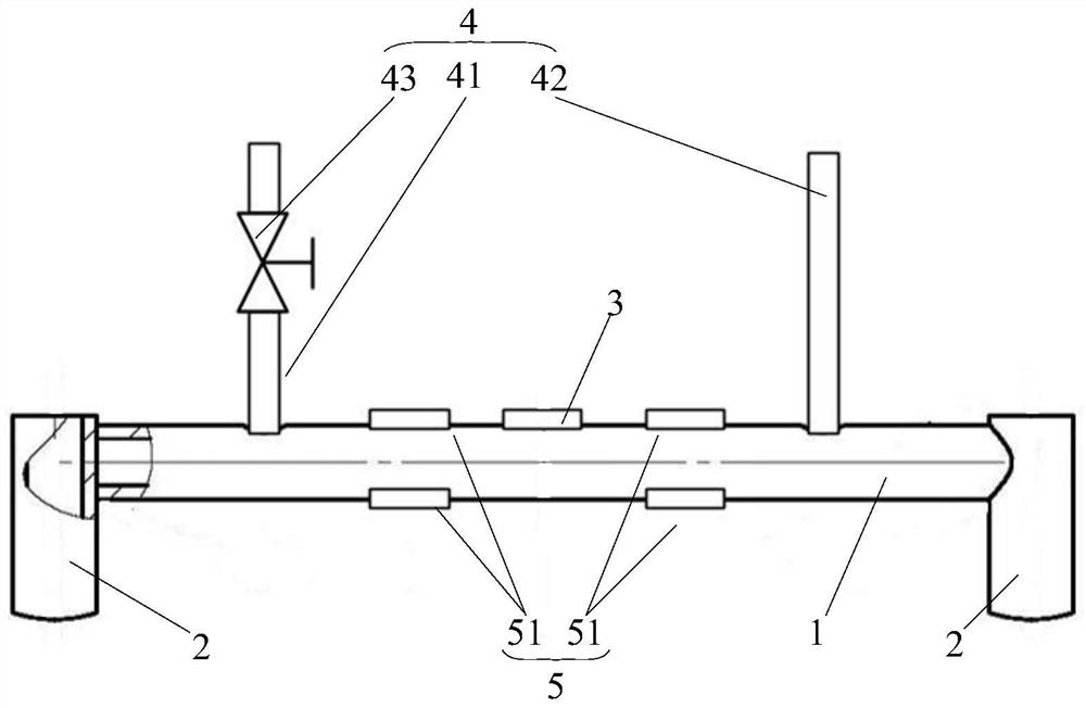 An exhaust manifold thermal stress evaluation device and method