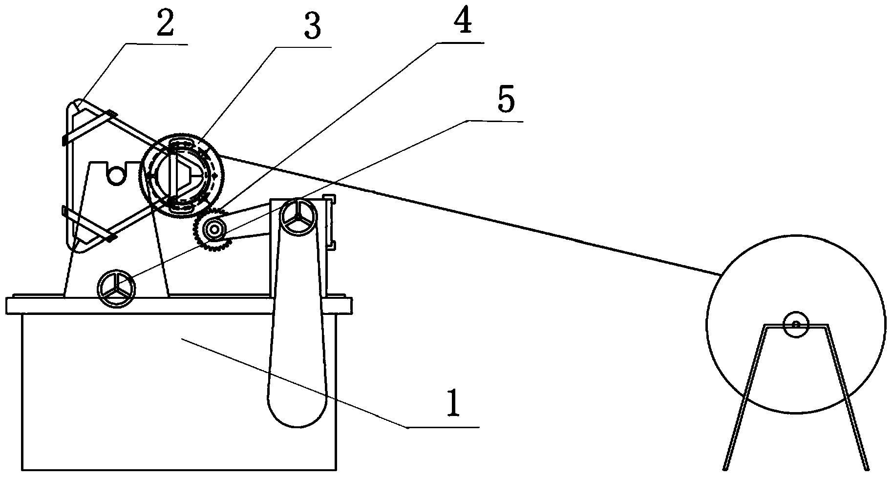 Wire winding device for rolling iron core transformer