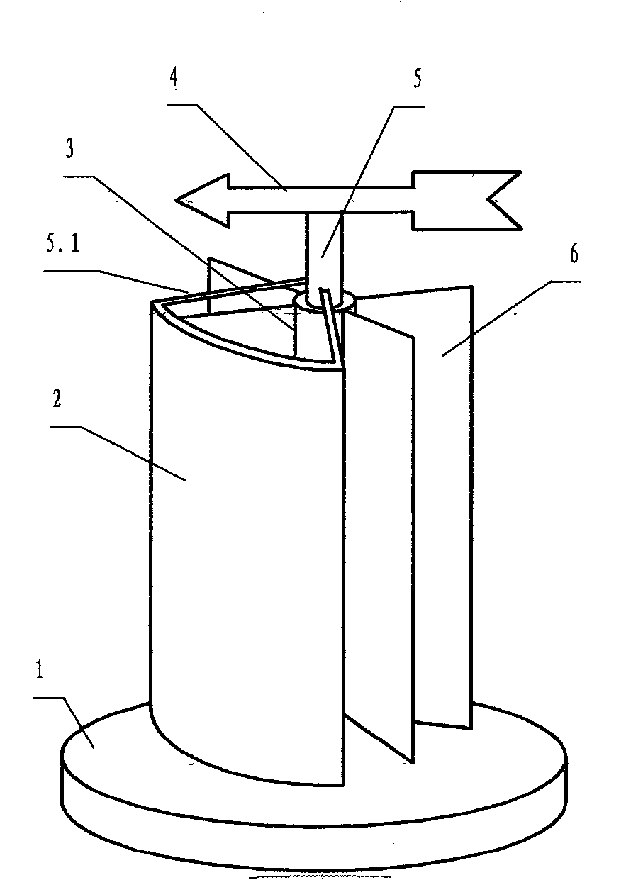 Horizontal rotating wind power generator