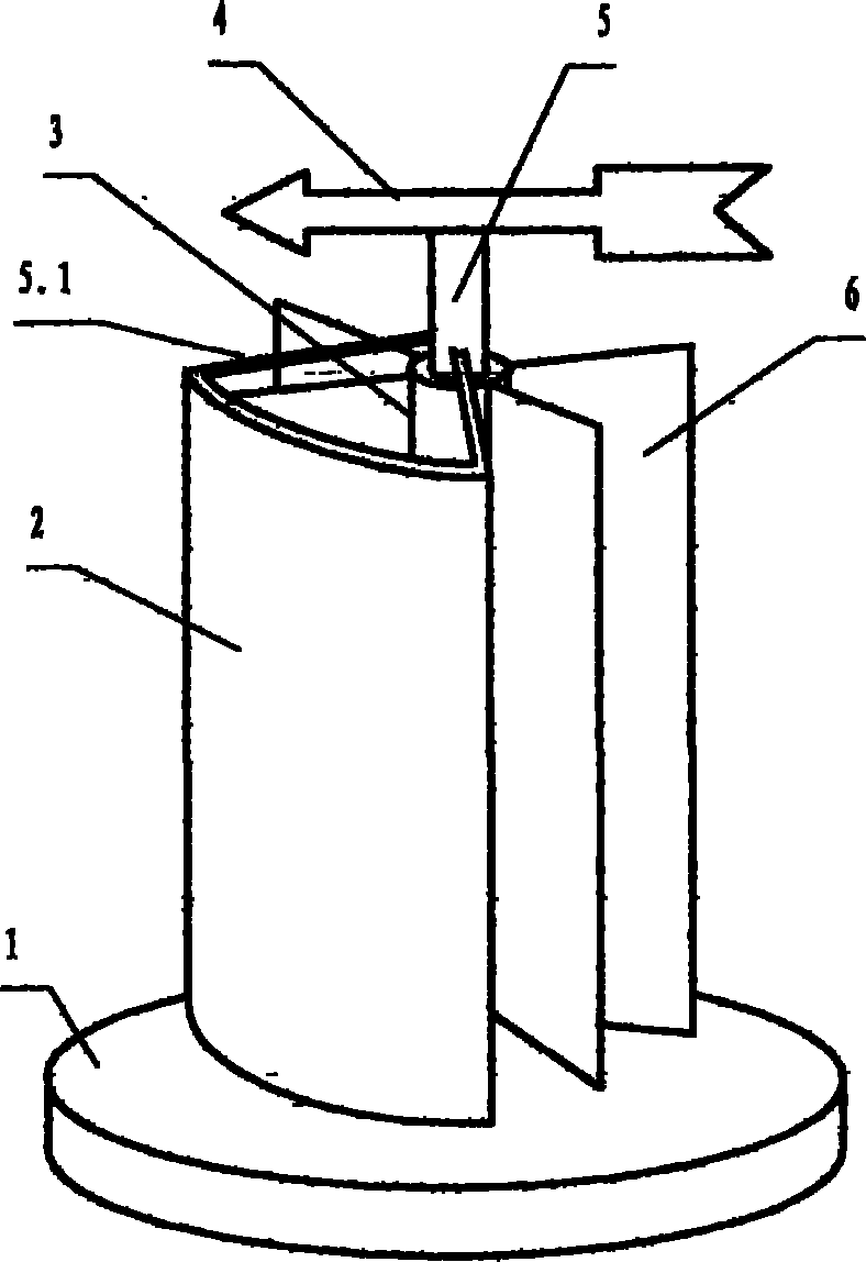 Horizontal rotating wind power generator