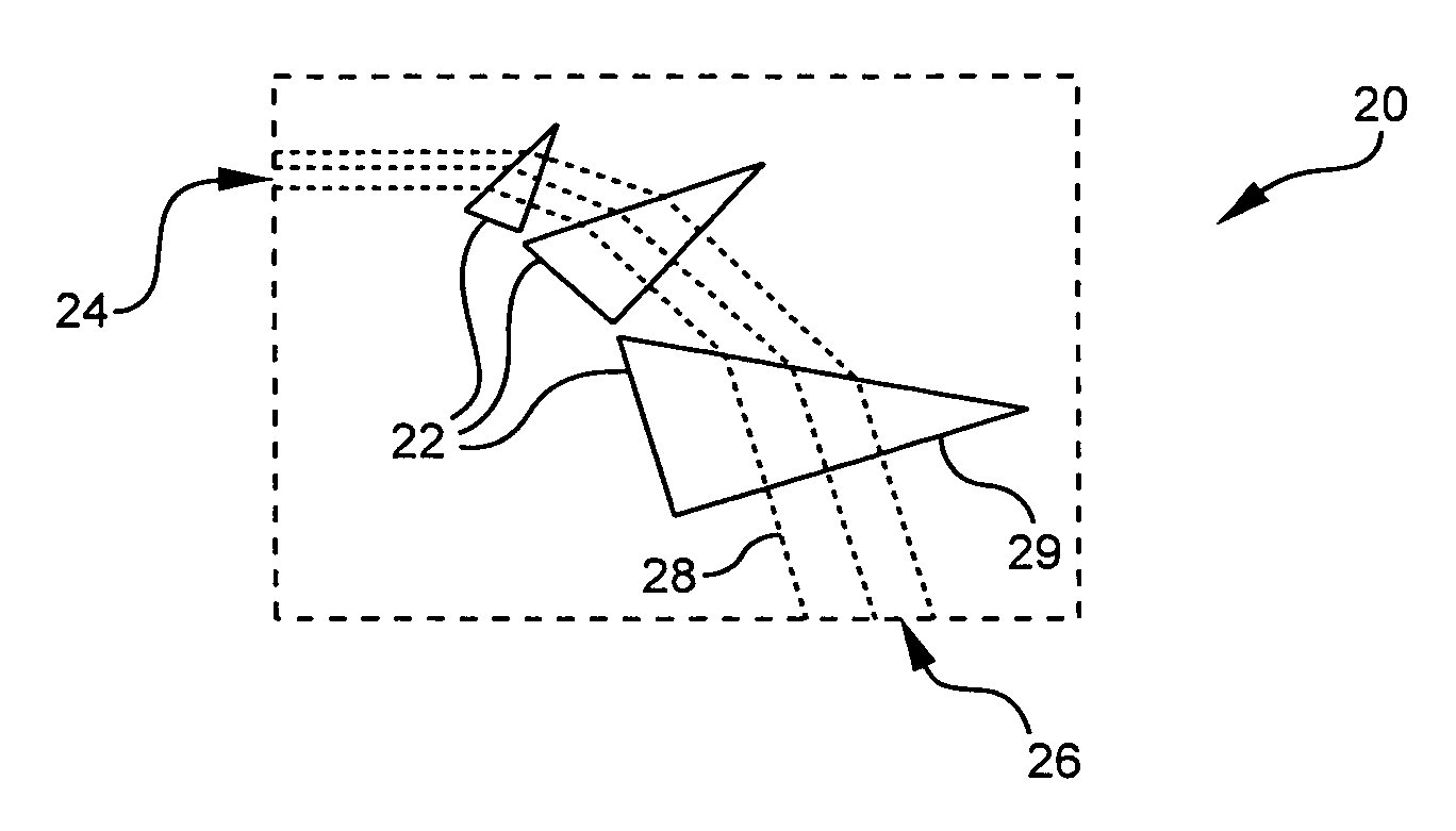 Optical systems including wavefront correcting optical surfaces