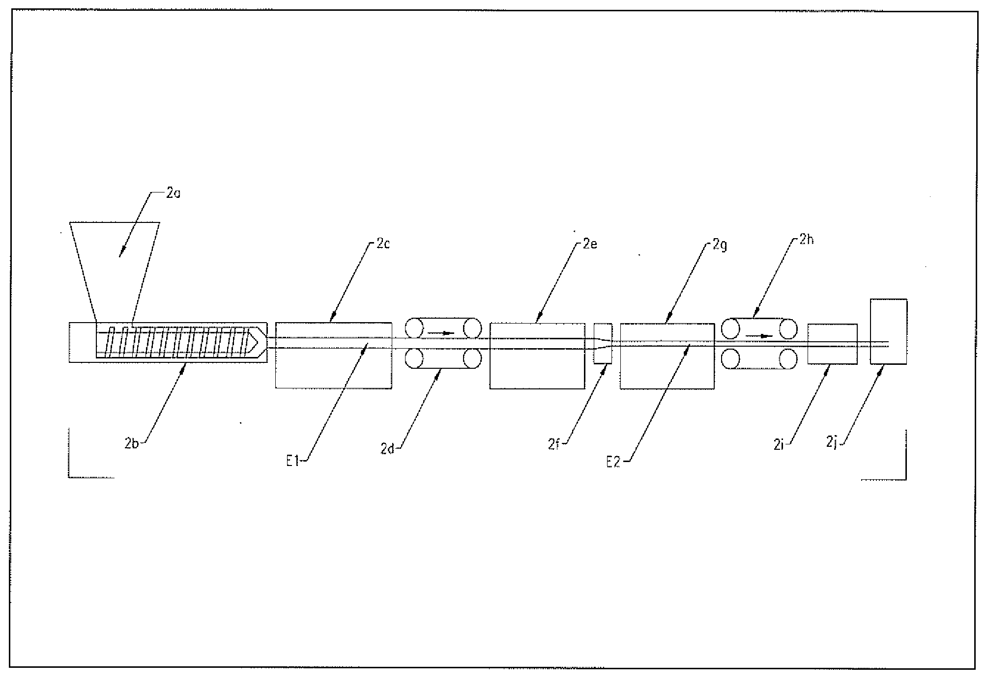 Method for the production of low density oriented polymer composite