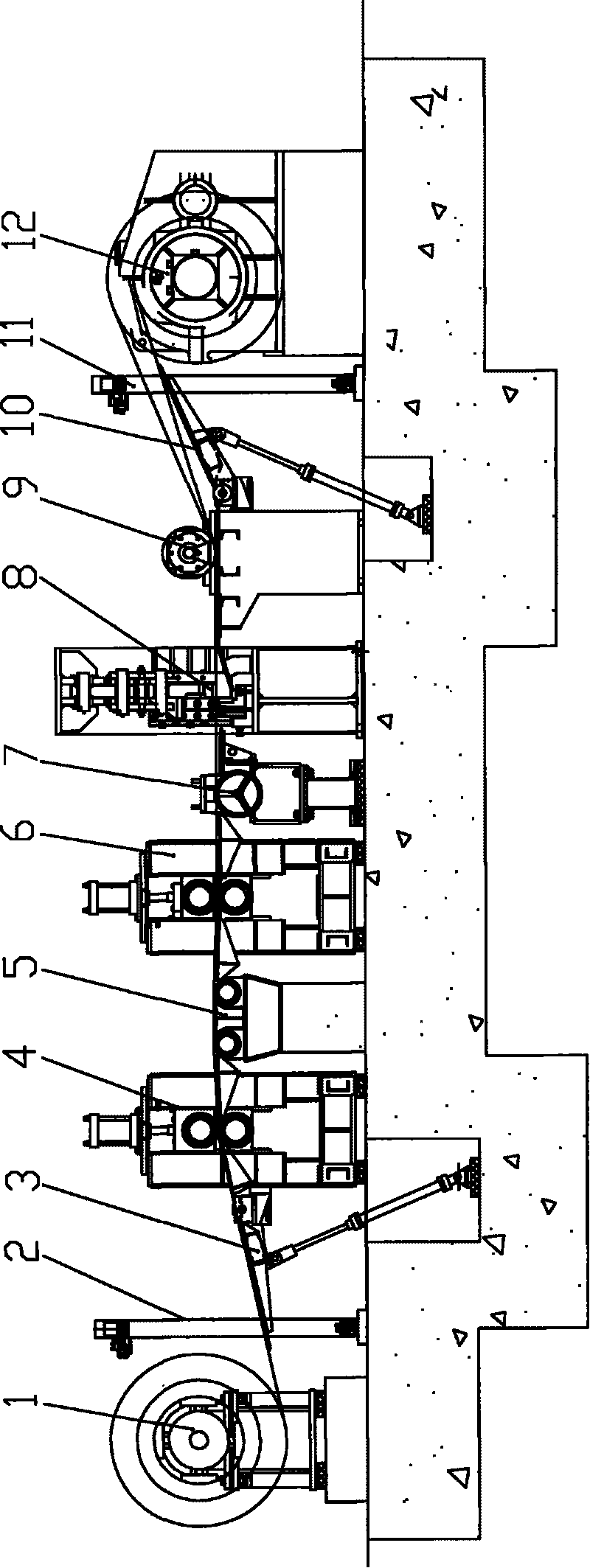 Device and method for maintaining stable operation of strip steel for cold-rolled strip steel production unit