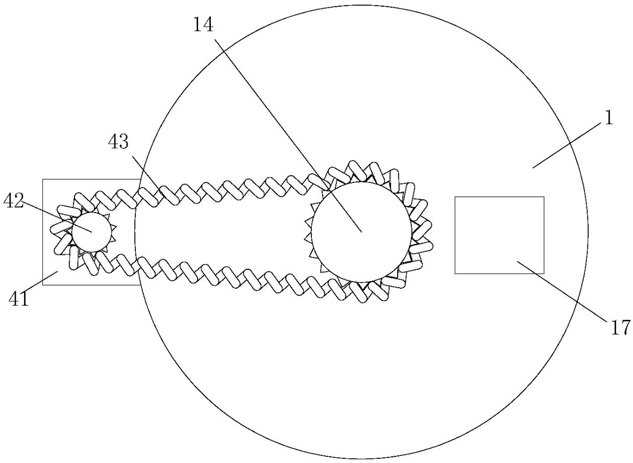 Building material grinding device