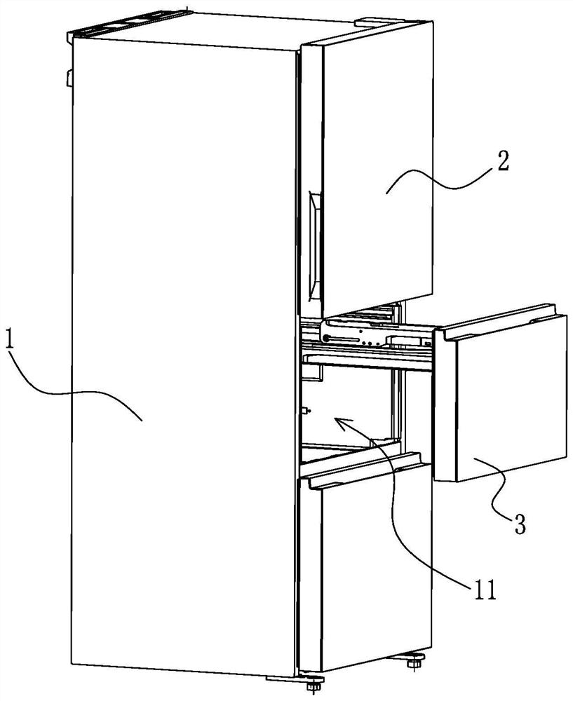 Refrigerator and roller component