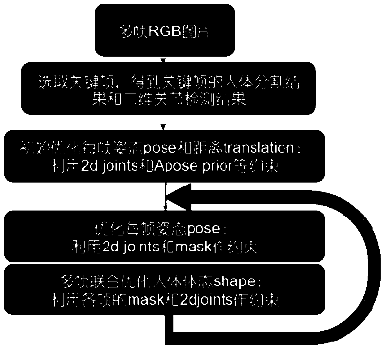 High-precision human body posture reconstruction method and system