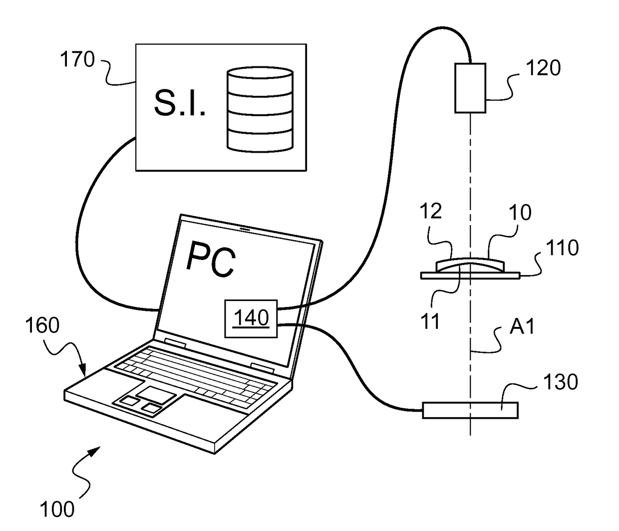 Method for checking a geometric characteristic and an optical characteristic of a trimmed ophthalmic lens and associated device