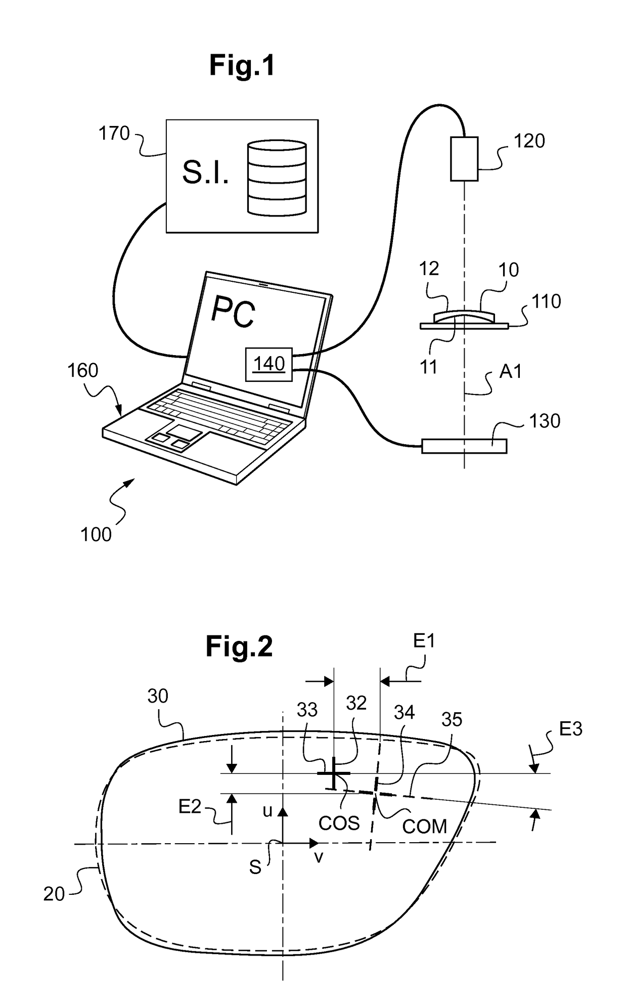 Method for checking a geometric characteristic and an optical characteristic of a trimmed ophthalmic lens and associated device