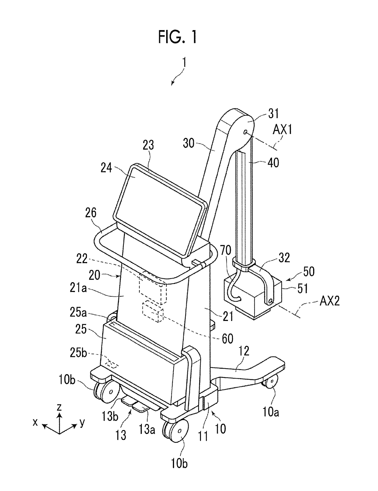 Radiation irradiation device