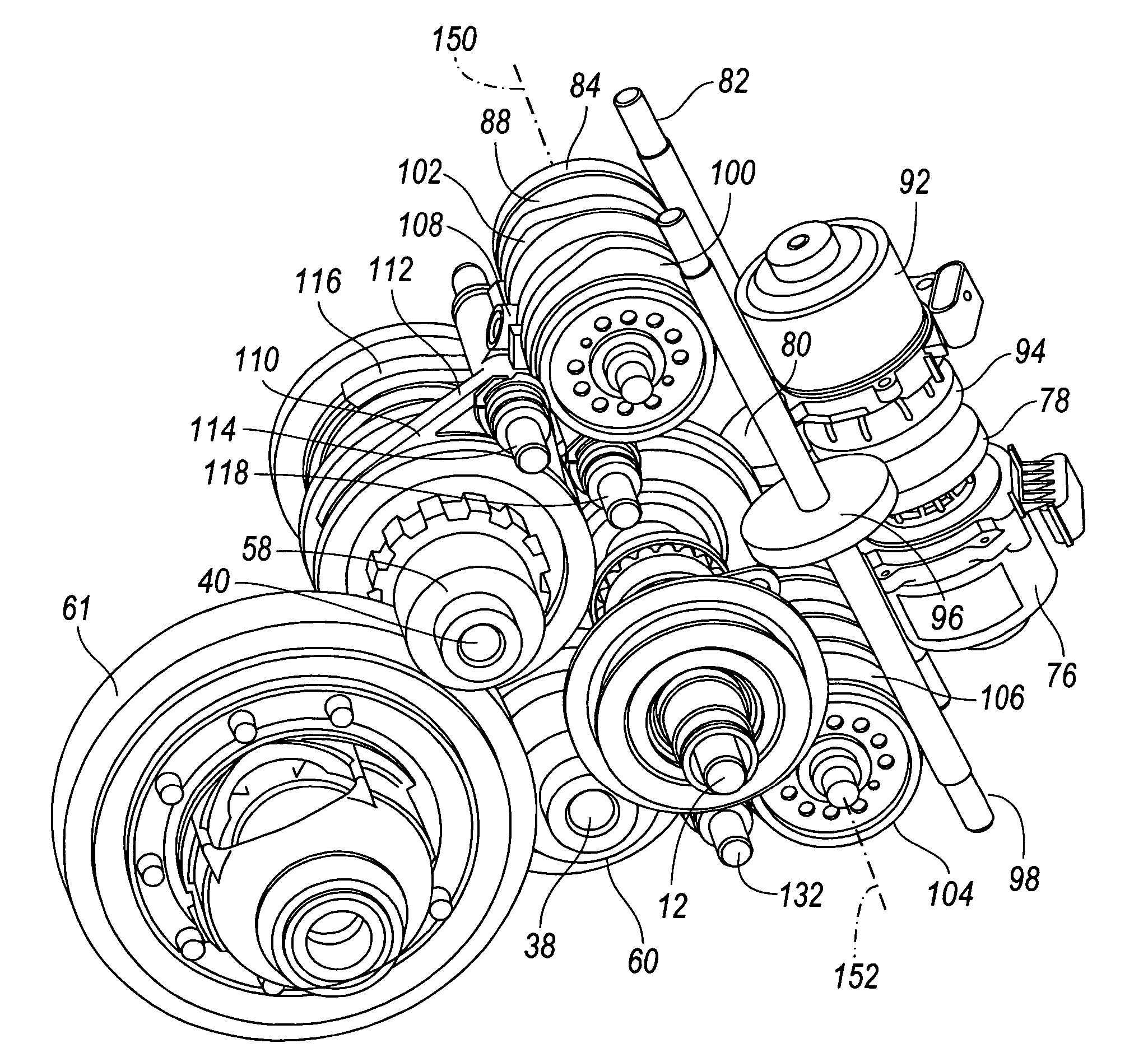 Actuator mechanism for shift motors of a transmission