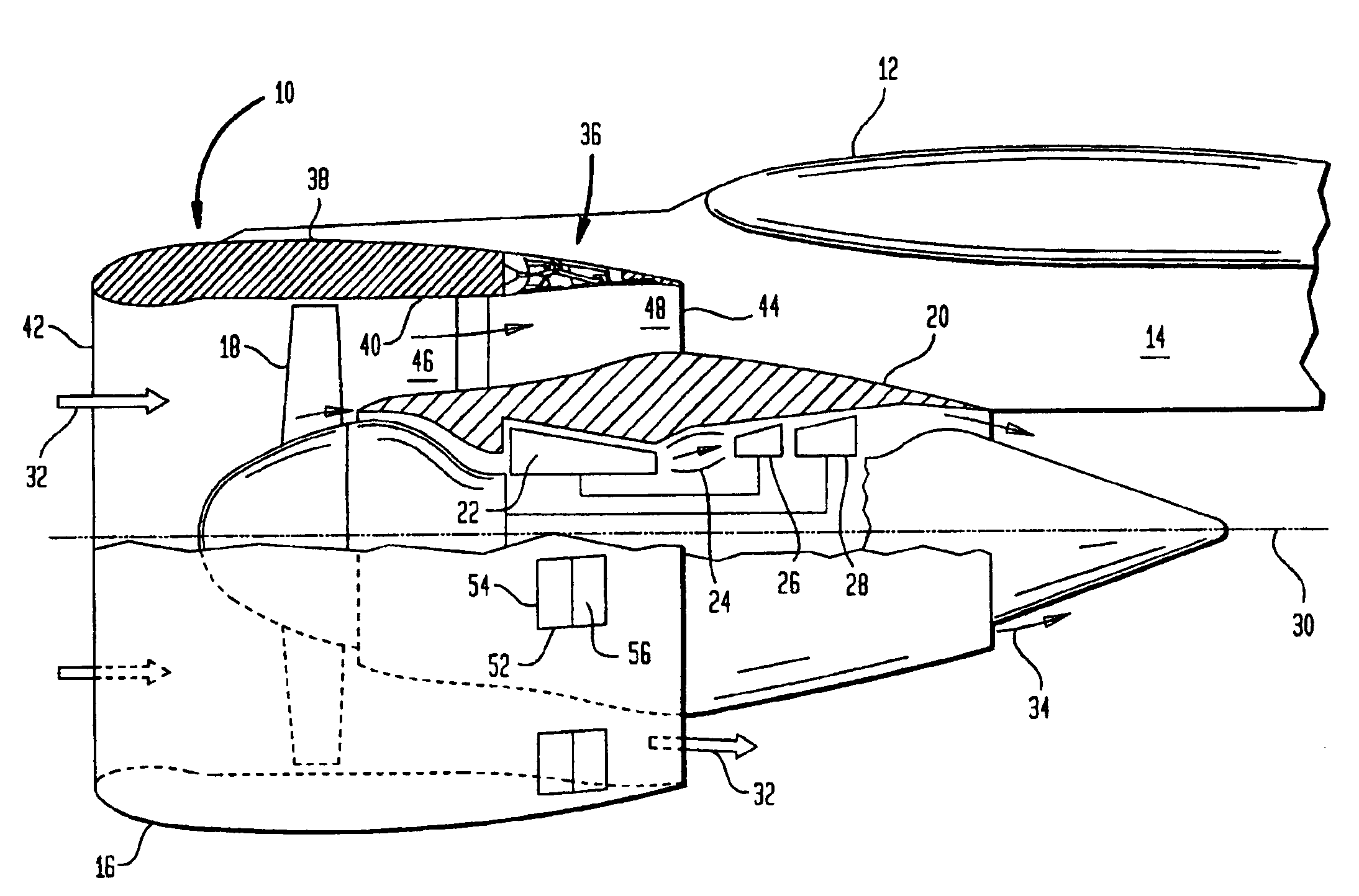 Self stowing thrust reverser