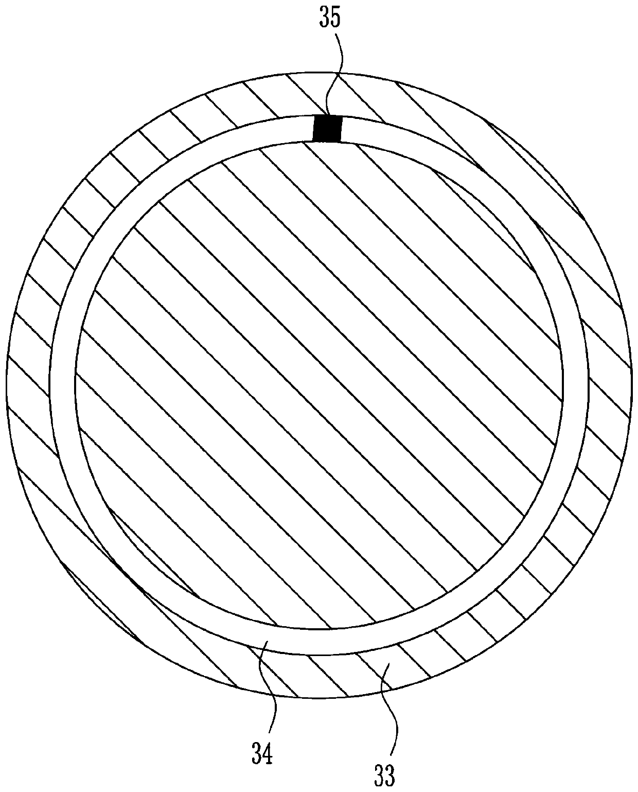 An agricultural solid fertilizer uniform fertilization device