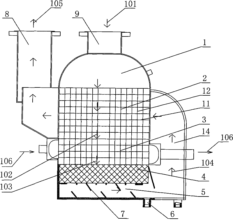 Three-in-one device of refrigerated compressed air dryer