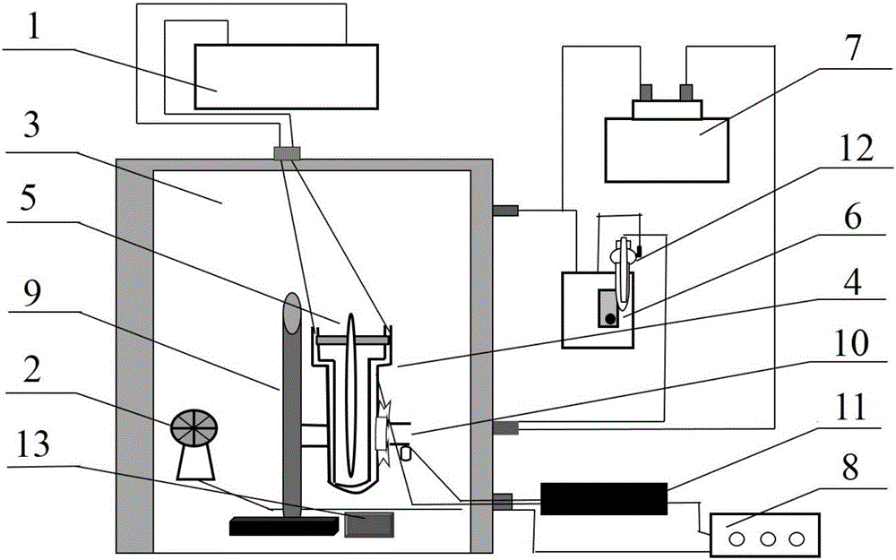 Device and method of visible light photocatalytic degradation of gaseous formaldehyde with dye-sensitized TiO&lt;2&gt;