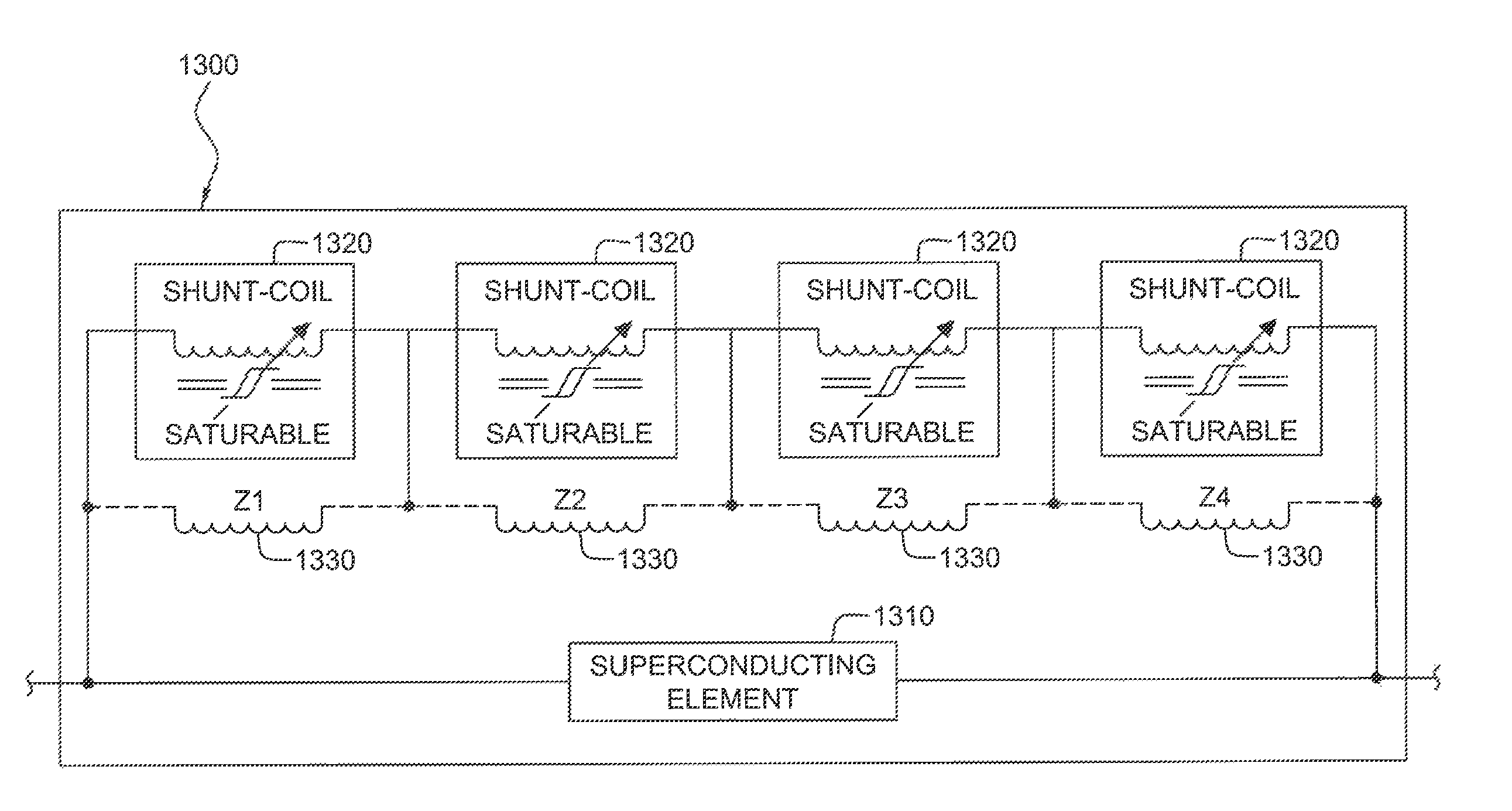 Superconducting fault current-limiter with variable shunt impedance