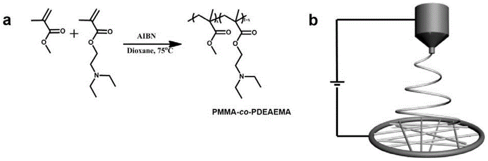 a CO  <sub>2</sub> Stimulus-responsive oil-water separation nanofibrous membrane and its preparation method and application