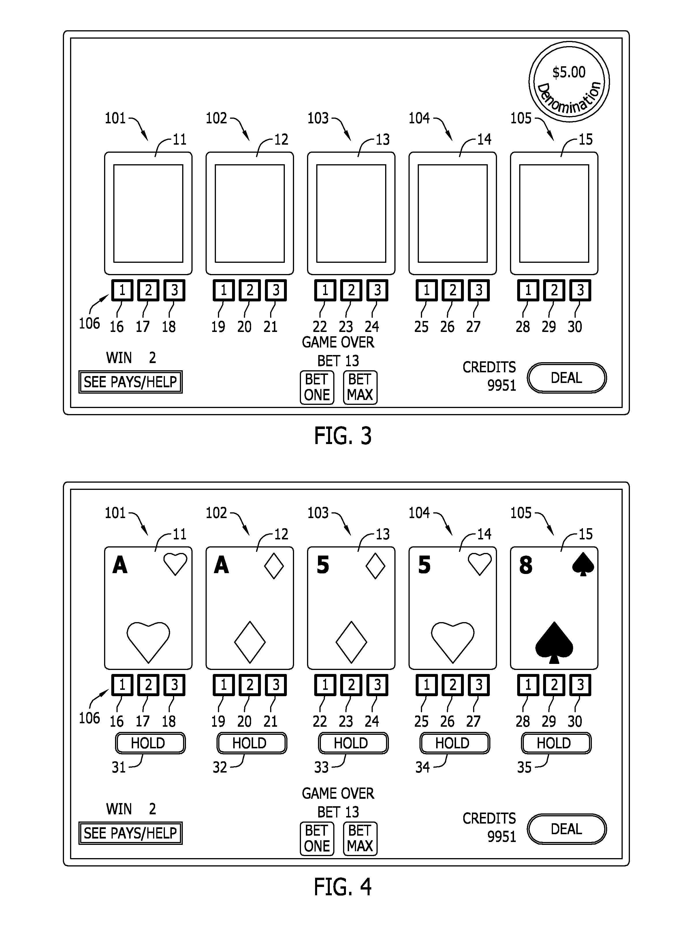 Draw Poker With Option To Wager For Additional Replacement Cards