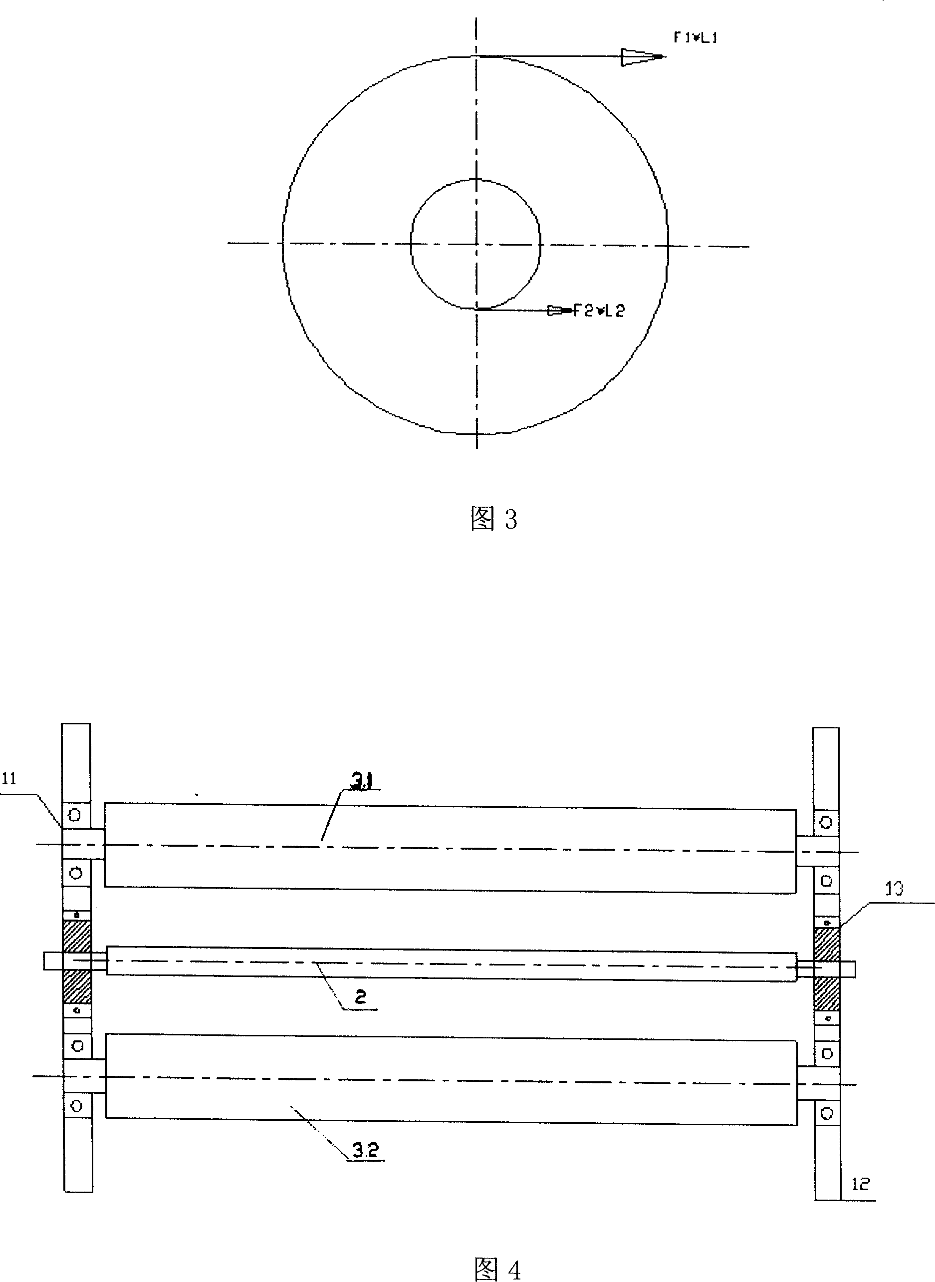 Glass fibre primary warping machine winding tension control method