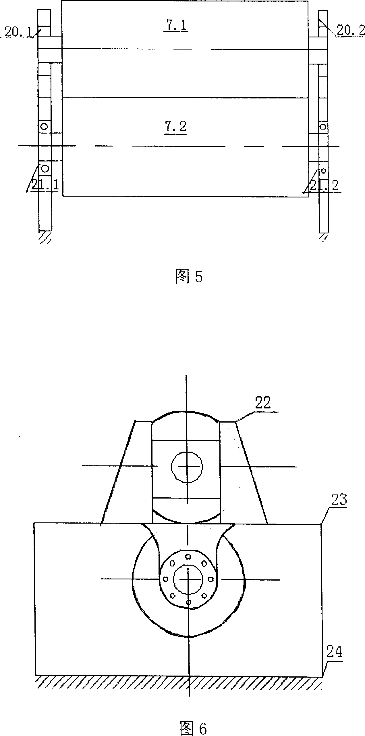 Glass fibre primary warping machine winding tension control method