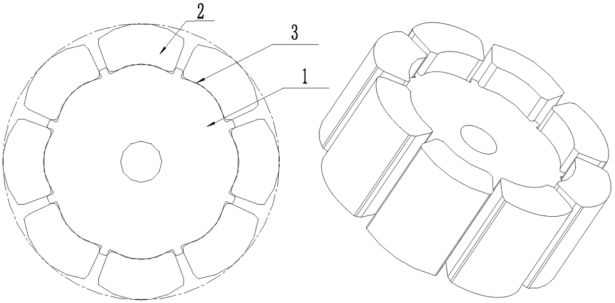 Rotor structure, motor rotor and motor