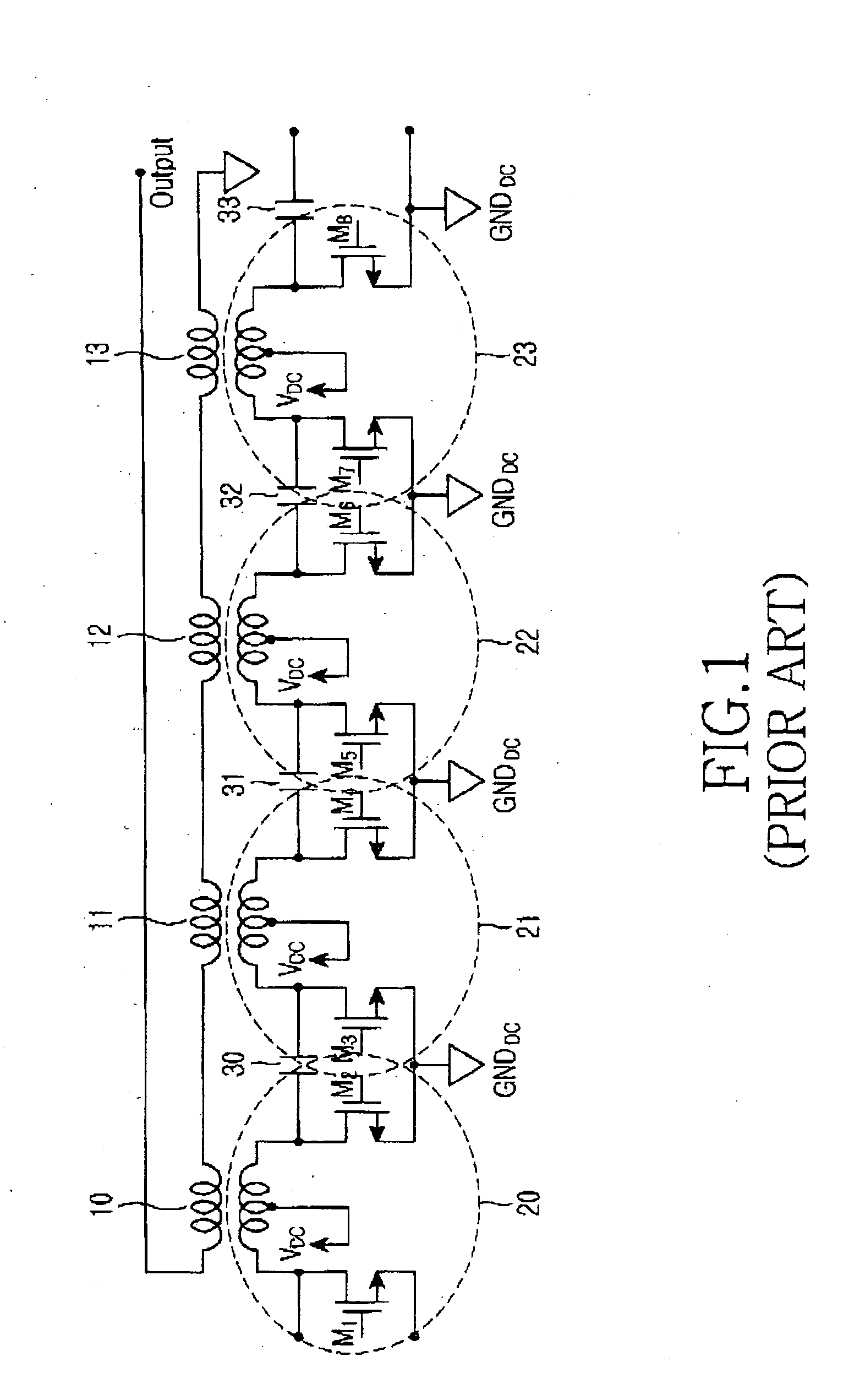 Power amplifier for a transmitter