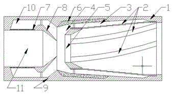 A swirl filter joint