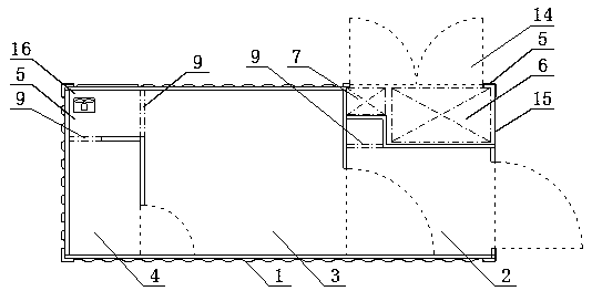 Negative-pressure container isolating medical unit