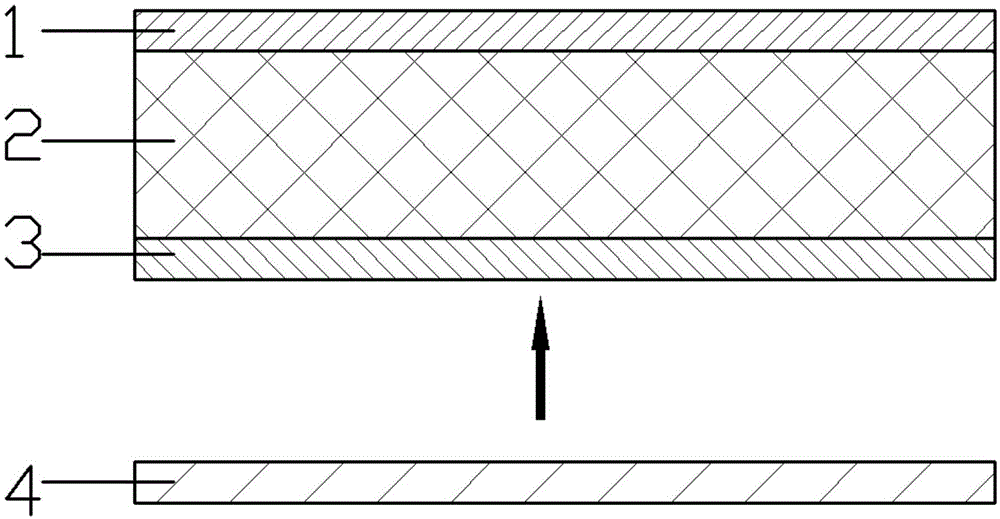 Double-sided textured multilayer metal texture interlaced decorative sheet and production process thereof