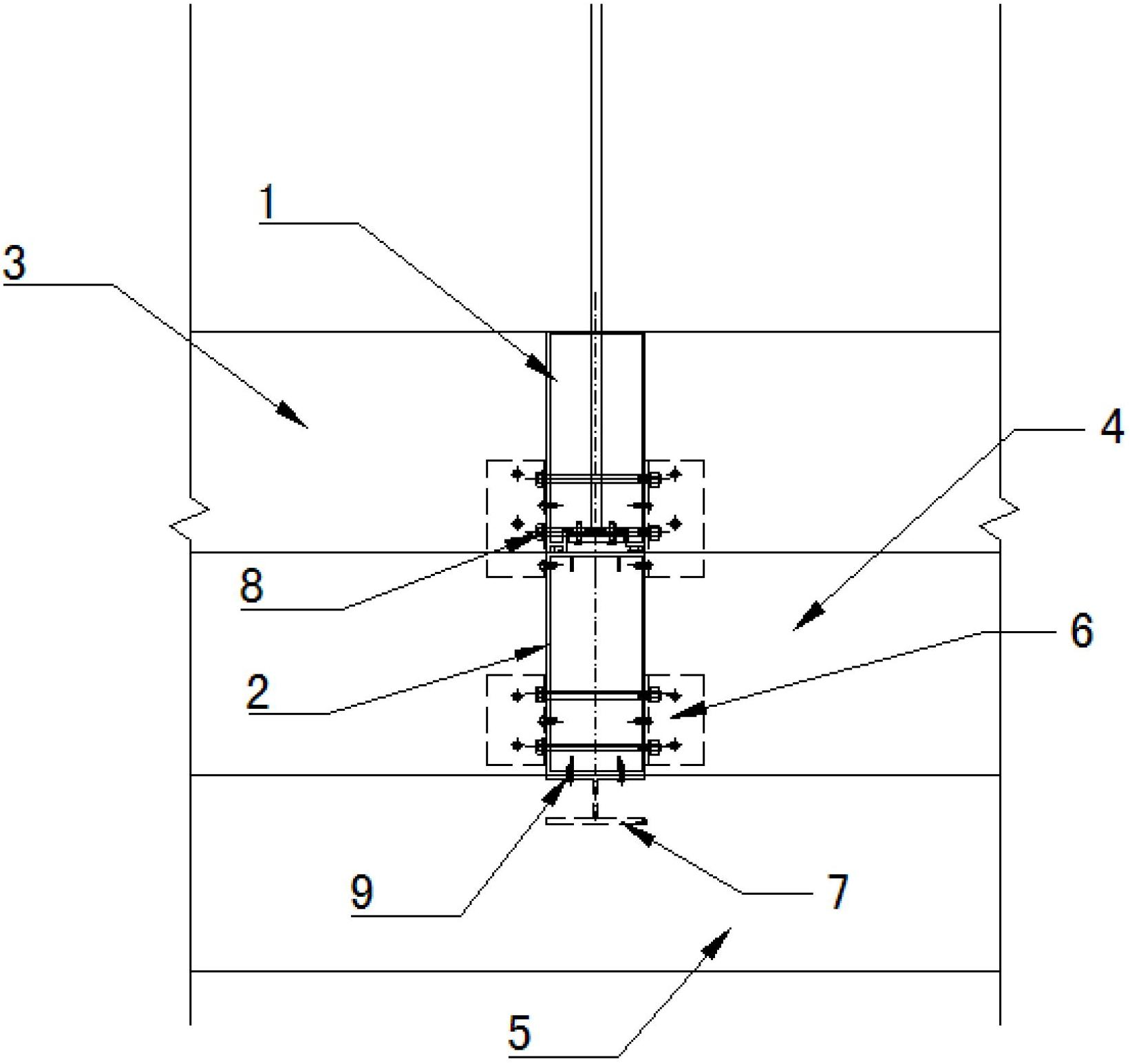 Shutter curtain wall with oversized dimension