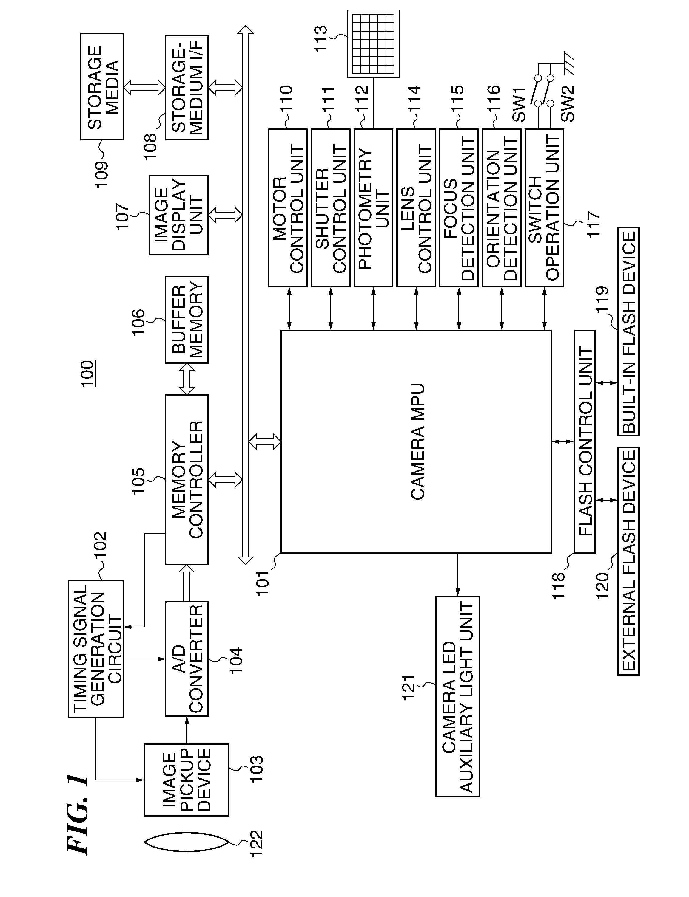 Image pickup system that detect focus by irradiating auxiliary light, image pickup apparatus, light emission device, and focus detection method