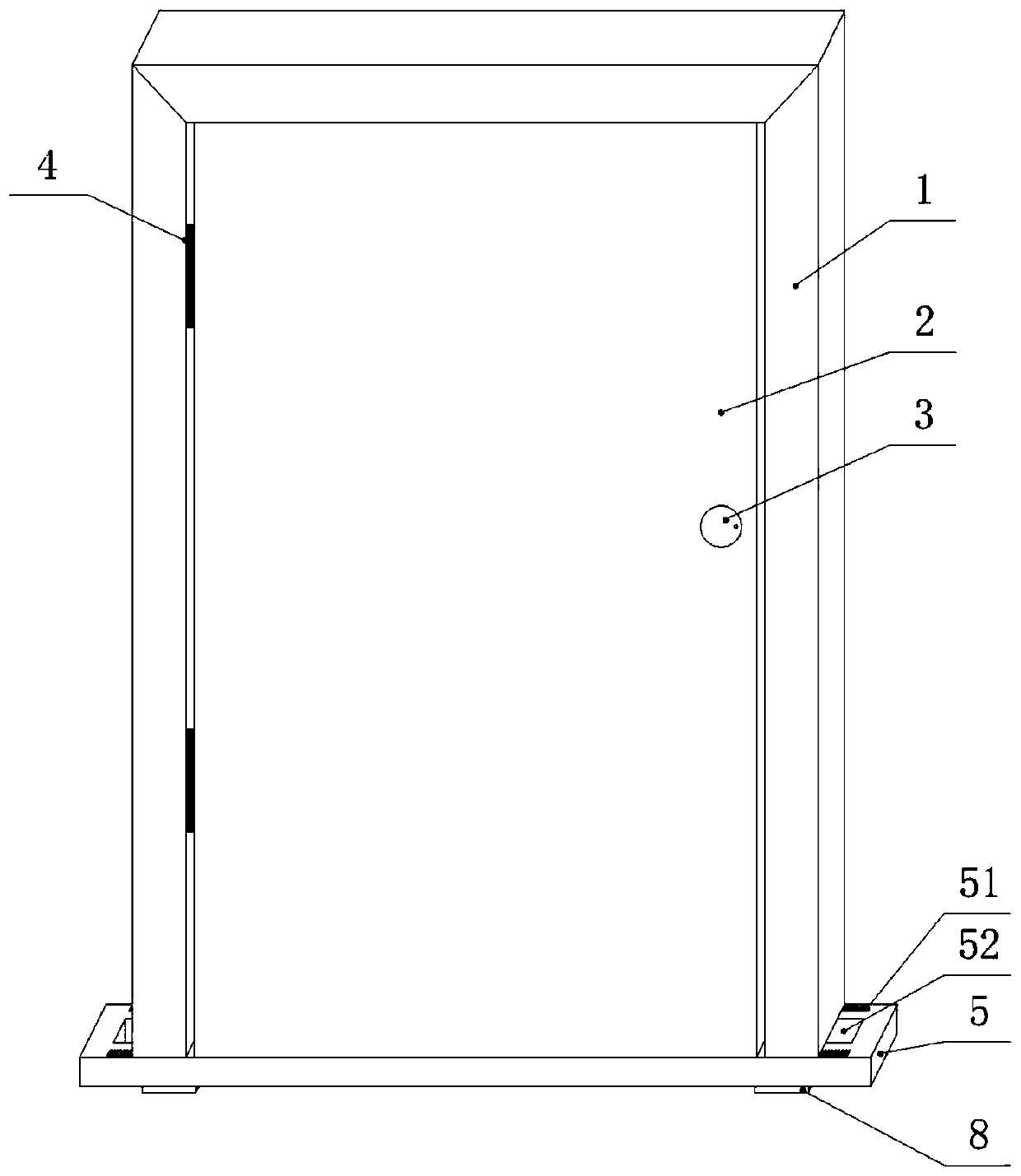 An installation structure for a quick-installed wooden door and a door pocket