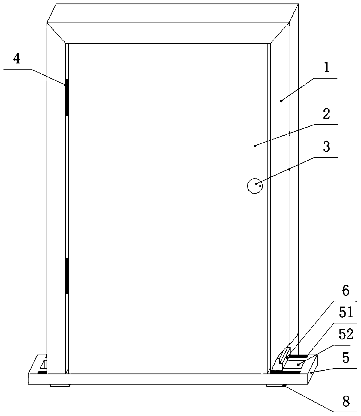 An installation structure for a quick-installed wooden door and a door pocket