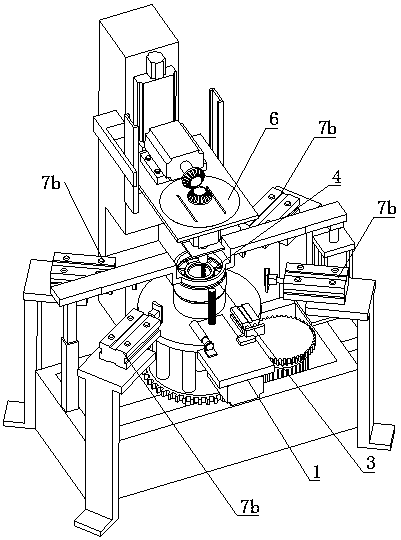 Inner ring and outer ring synchronous polishing device for automobile bearing