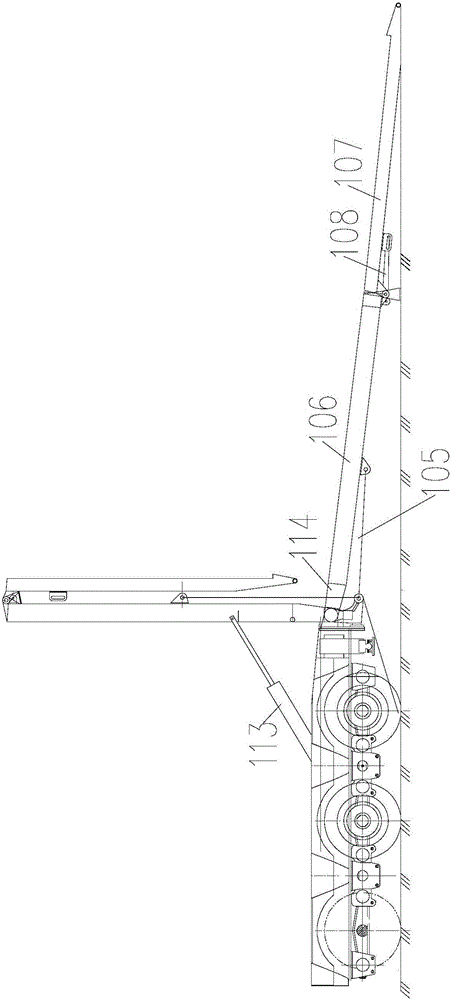 Hydraulic crawling ladder