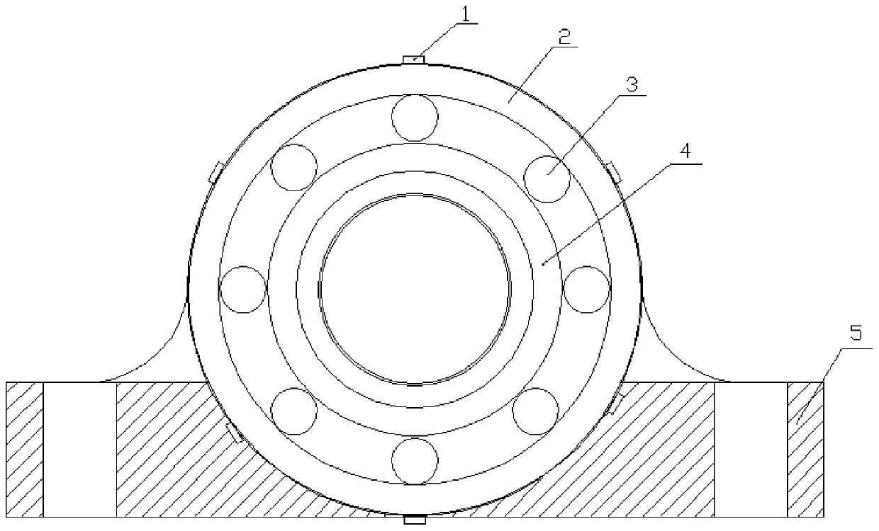 Indirect measuring method for wind turbine generator main bearing inner temperature