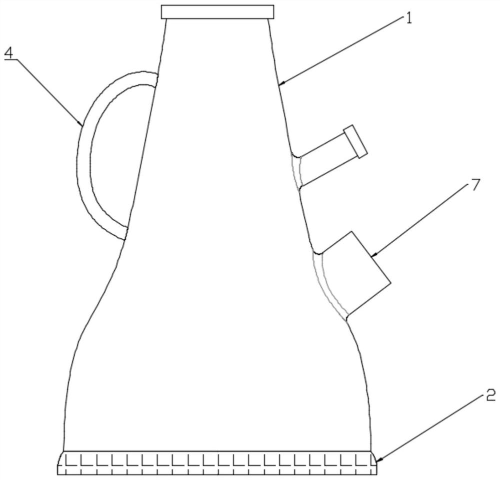 Carbon dioxide gas shielded welding shield