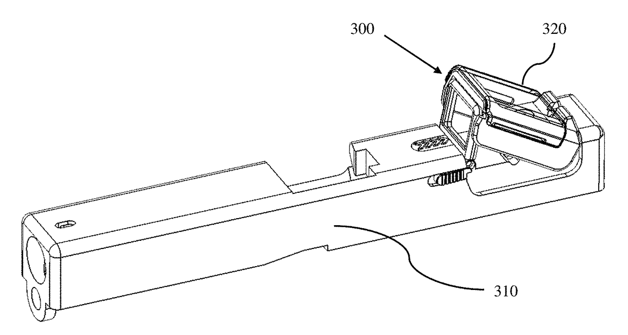 Collapsible reflective sight for a firearm including a locking mechanism