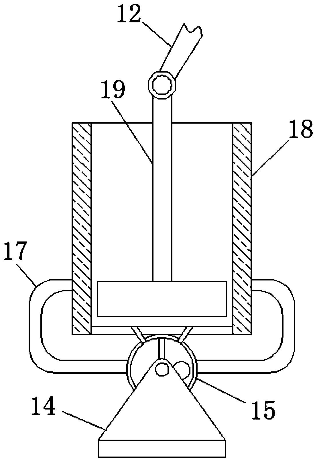 Punching device capable of automatically cooling outer wall of punching cavity