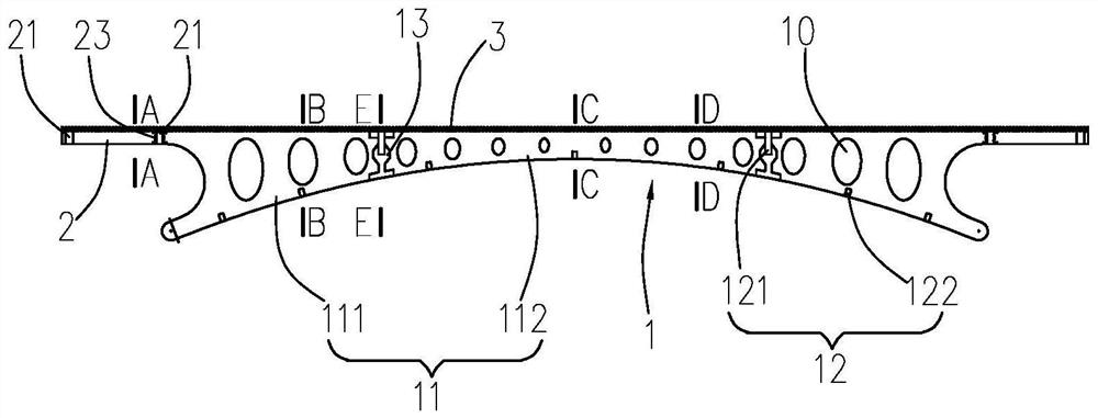 Prefabricated ultra-high performance concrete honeycomb arch bridge structure and construction method thereof