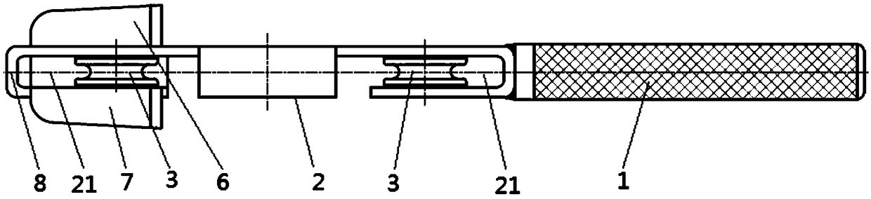 Simple stretched iron wire binding device