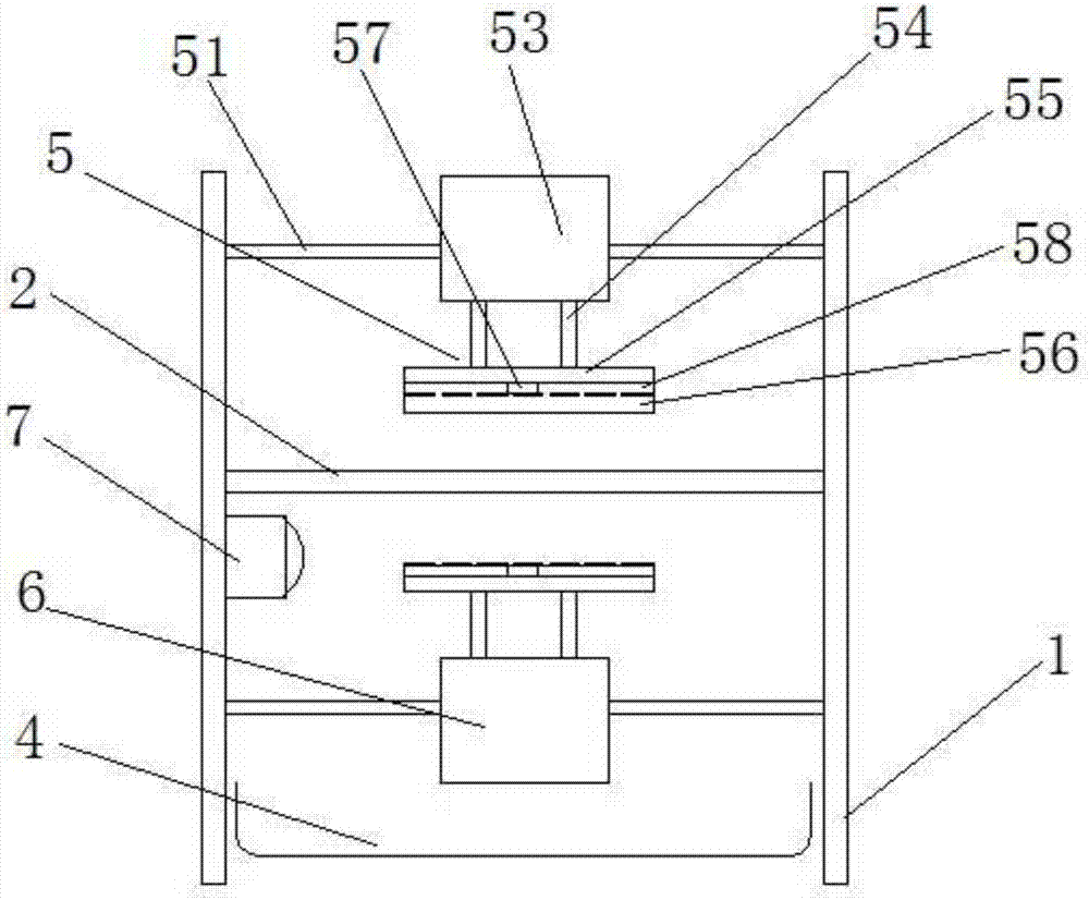 Waste clearing device for carton in punching process