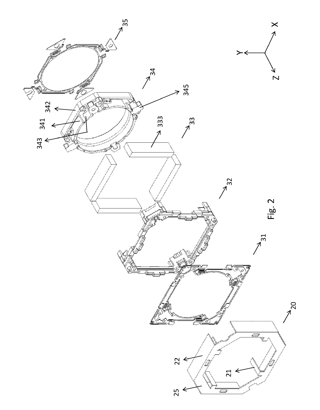 Optical image anti-shake device with yoke