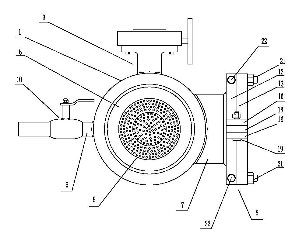 Ball valve with filter screen