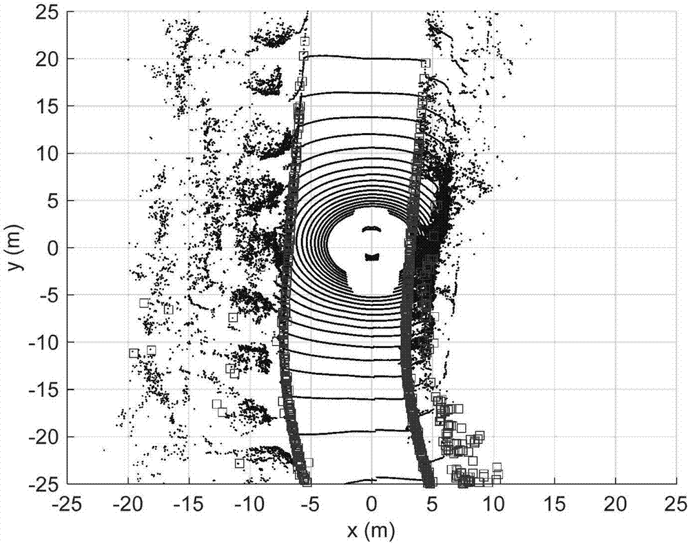 Unmanned vehicle real-time positioning method based on laser reflection strength