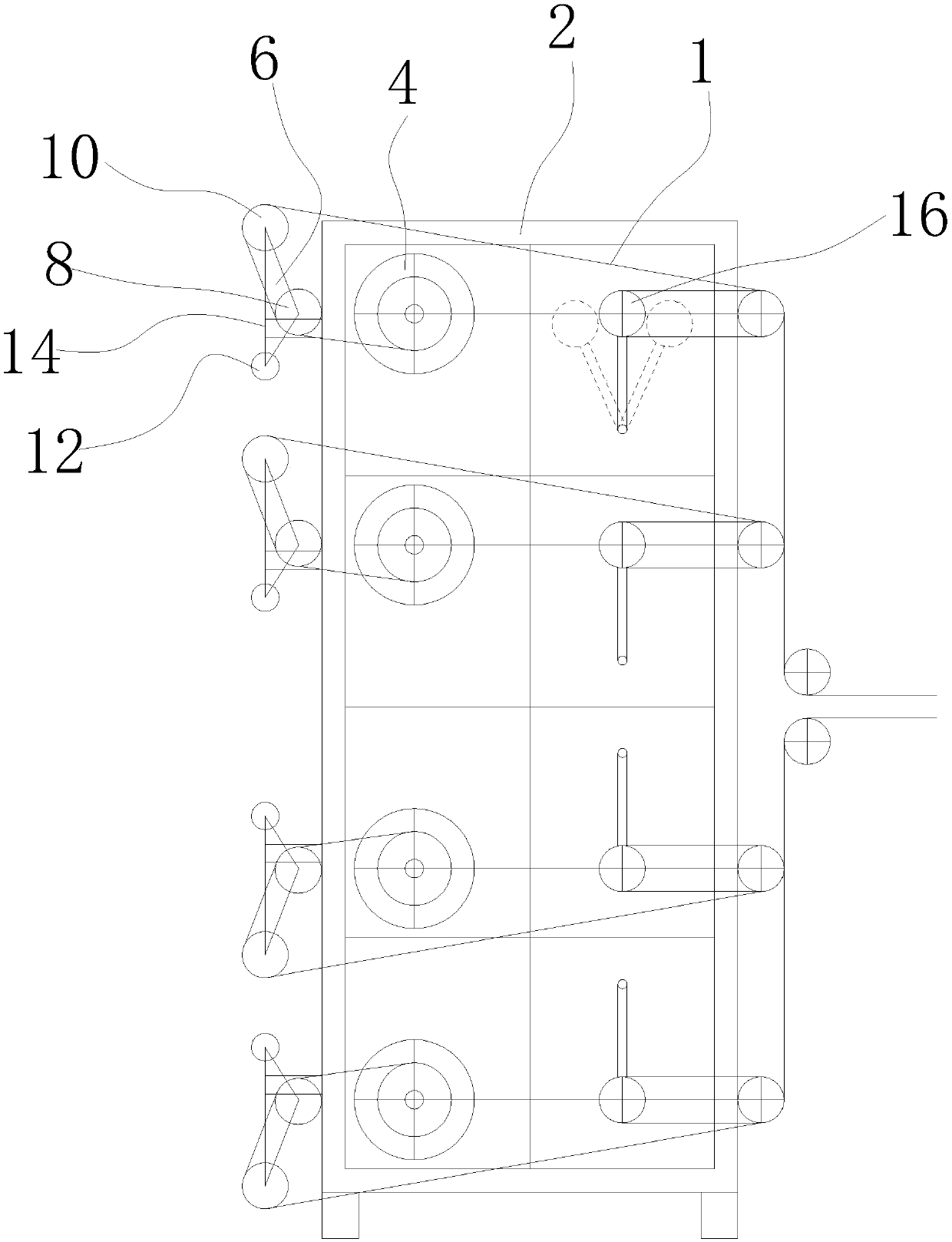 Optical fiber plastic coating anti-jitter fiber pay-off device and system