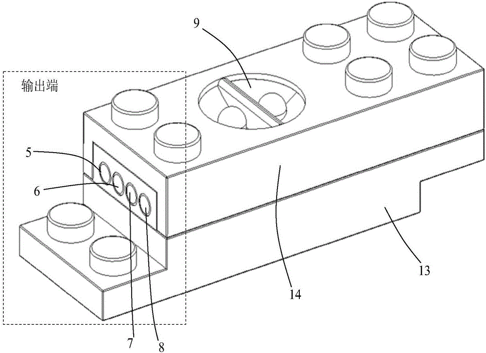 Infrared sensing module for intelligent electronic building blocks